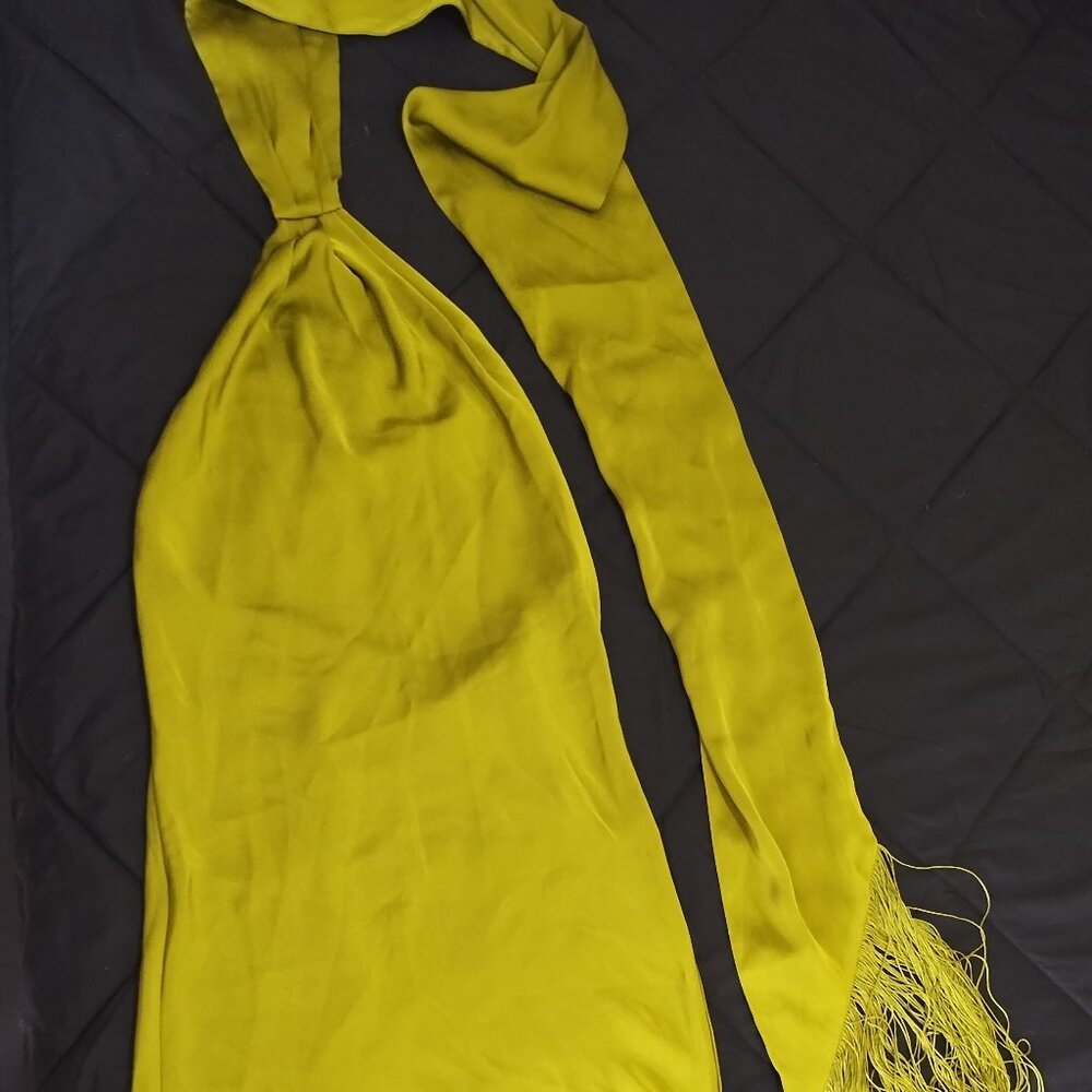 Serafina Dress Green. 100 % polyester. XS.